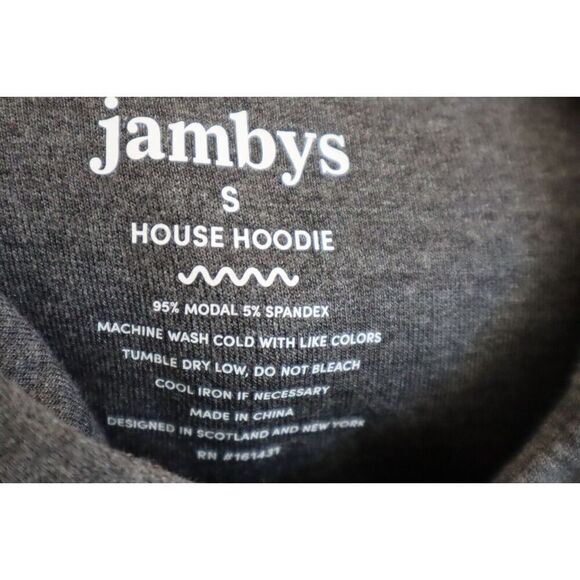 Jambys #161431 Women's Sz S Gray/Lavender MicroModal House Hoodie Pullover - Picture 3 of 11